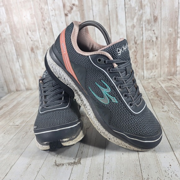 Gravity Defyer G-Defy Women 10 XW Grey Coral VersoShock Walking Shoes - Picture 6 of 8